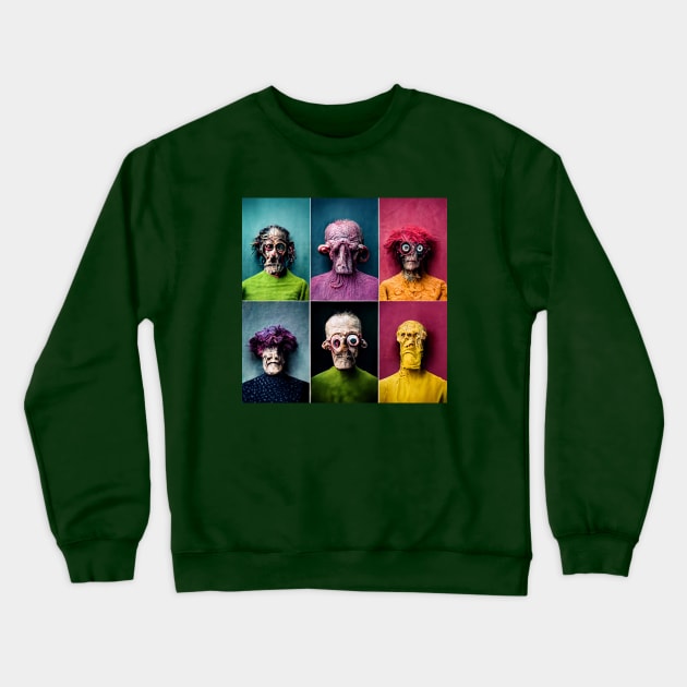 Weirdy Bunch Crewneck Sweatshirt by Tim Molloy Art